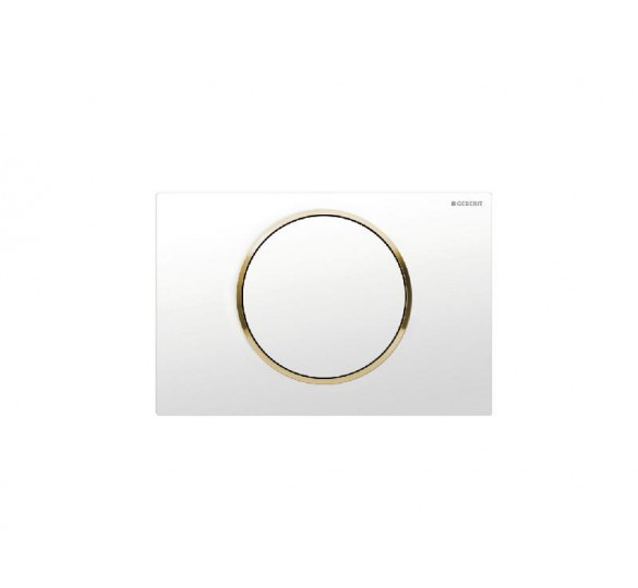 plate sigma 10 115.758.KK.5 white / gold / white geberit flush plates geberit Sanitary Ware - AGGELOPOULOS SANITARY WARE S.A.