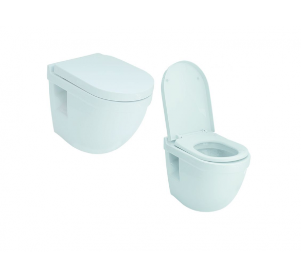 ARISTEA HANGING BASIN WITH COVER 52X36X38CM 17-2603  TOILETS WALL