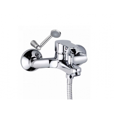 STADA FAUCET OF BATH WITH SPIRAL TELEPHONE AND SUPPORT