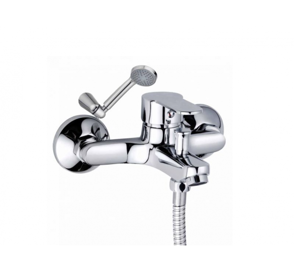 STADA FAUCET OF BATH WITH SPIRAL TELEPHONE AND SUPPORT BATHROOM