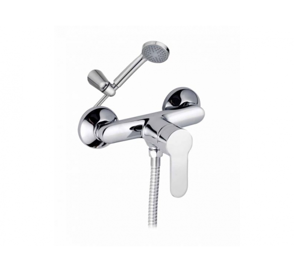 STADA FAUCET OF SHOWER WITH SPIRAL TELEPHONE AND SUPPORT SHOWER