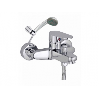 LUX FAUCET OF BATH WITH SPIRAL TELEPHONE AND SUPPORT