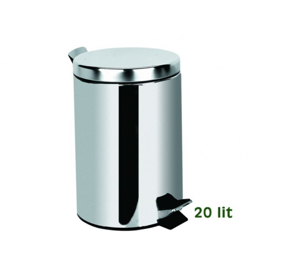 EXTRA INOX waste receptable 46*29cm chrome 20LT  Sanitary Ware - AGGELOPOULOS SANITARY WARE S.A.