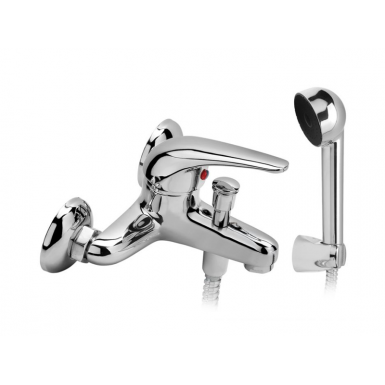 DEMA FAUCET OF BATH WITH SPIRAL TELEPHONE AND SUPPORT