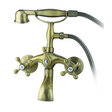 ANTICA FAUCET OF BATH WITH SPIRAL TELEPHONE AND SUPPORT
