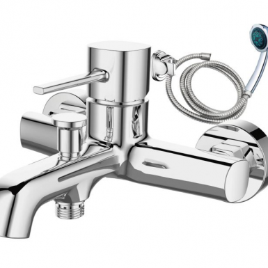 SIC FAUCET OF BATH WITH SPIRAL TELEPHONE AND SUPPORT