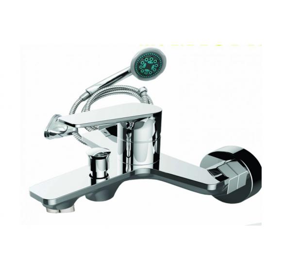 KOMSI FAUCET OF BATH WITH SPIRAL TELEPHONE AND SUPPORT BATHROOM