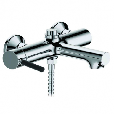 MULTIPLE WORK FAUCET OF BATH WITH SPIRAL TELEPHONE AND SUPPORT