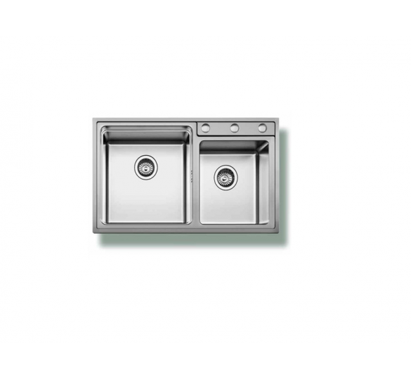 KANONI STAINLESS STEEL SINK 81X48X21CM 18-6691 STAINLESS SINK