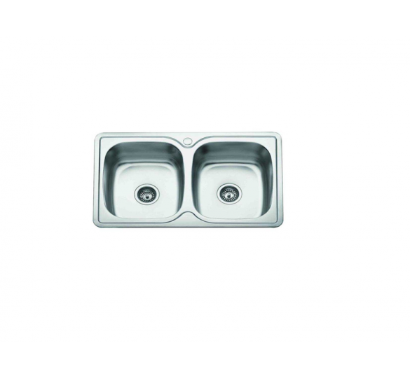 FERIA STAINLESS STEEL SINK GLOSSY 80X48X16CM 20-0480 STAINLESS SINK
