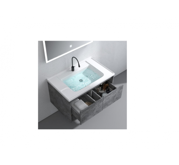 TORE MODERN GREY FULL BATHROOM FURNITURE 80X47CM Bathroom Furniture