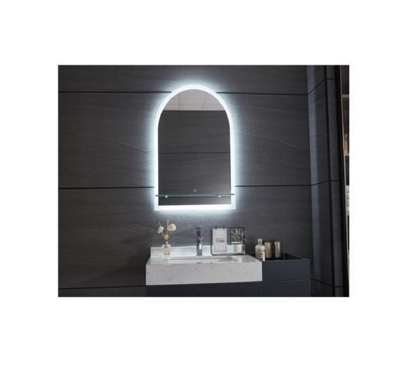 SOLO LINE LED MIRROR WITH SHELF 50X70CM MIRRORS