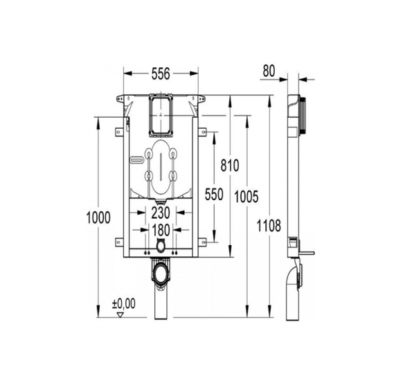 BUILT-IN BOILER FOR SINGLE BRICK GROHE 38729 grohe Sanitary Ware - AGGELOPOULOS SANITARY WARE S.A.