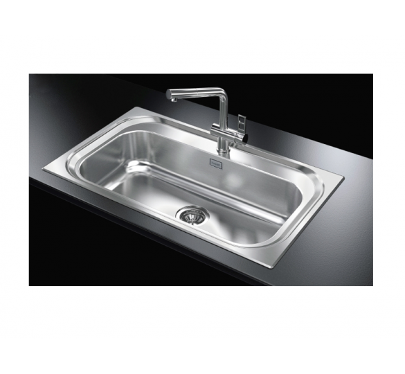 1000 sink inlaid 86.5 x 50.5 x 16.5 cm smooth STAINLESS SINK