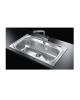 1000 sink inlaid 86.5 x 50.5 x 16.5 cm smooth STAINLESS SINK