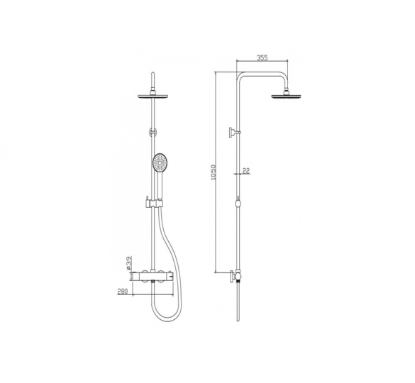 CF029T stable thermostatic shower faucet SHOWER COLUMNS