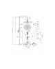 NEW TECK BLACK MATT faucer showerhead 12065-400 SHOWER COLUMNS