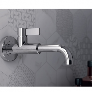TAYA 1-hole wall-mounted washbasin faucet