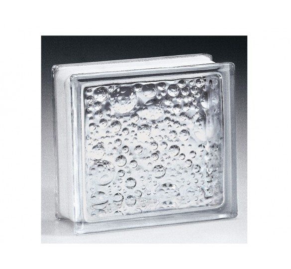 glass brick colorless 19 x 19 x 8 colorless