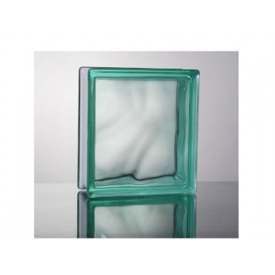 turquoise cloud glass 19 x 19 x 8