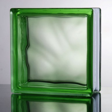glass brick cloud green 19 x 19 x 8
