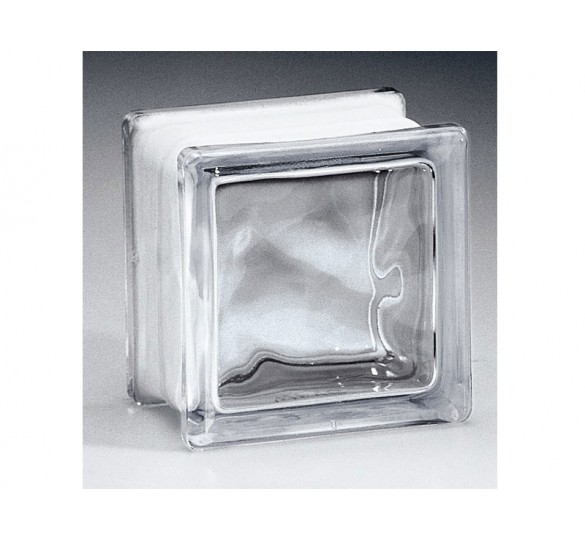 glass brick cloud colorless Indonesia 11.5 x 11.5 x 8 colorless