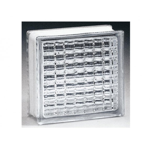 glass brick cady colorless 19 x 19 x 8 colorless