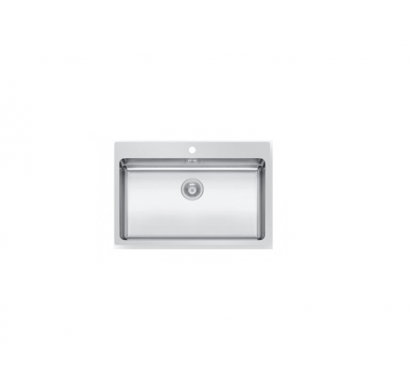 INSET LEDGE SINK (76X50.5) 1B  STAINLESS SINK