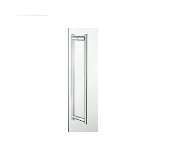 double glass door handle chrome 6.5x52cm GLASS DOOR HANDLES & DOOR STOP