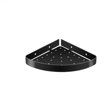 Sanco shower shelf black matt 22.5x16.5x2.5cm