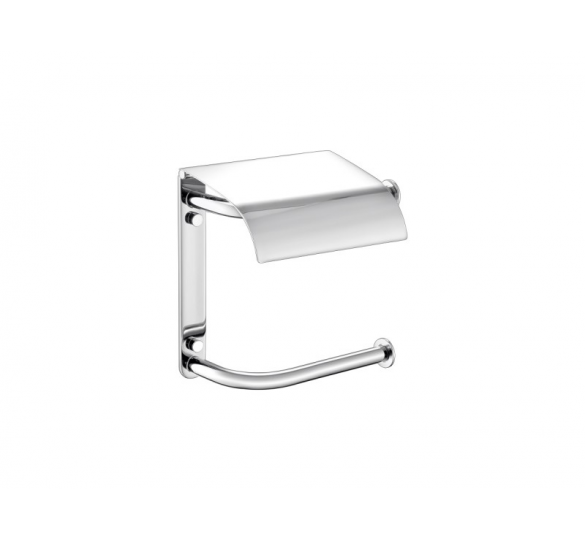 SANCO DOUBLE TOILET ROLL HOLDER WITH COVER CHROME 16.5X11X18.5 CM TOILET ROLL HOLDERS PRO