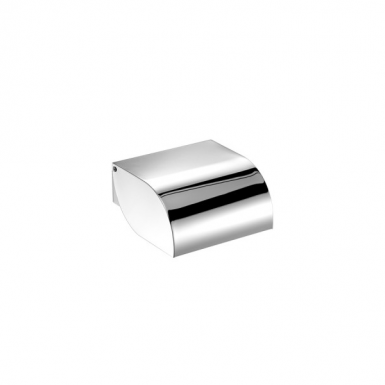 SANCO TOILET ROLL HOLDER WITH COVER CHROME 13X11X6 CM