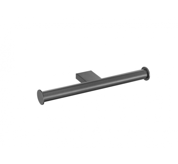 ACADEMIA double toilet roll holder graphite dark ACADEMIA GRAPHITE DARK Sanitary Ware - AGGELOPOULOS SANITARY WARE S.A.