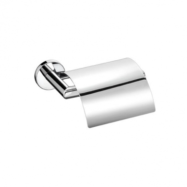 toilet roll holder with lid corner