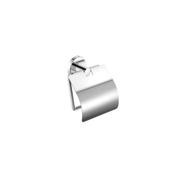ERGON project toilet roll holder with cover chrome