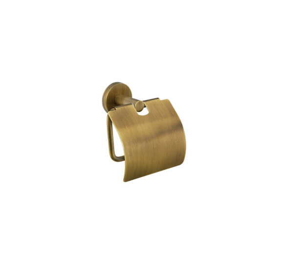 ERGON project toilet roll holder with cover bronze matt ERGON BRONZE MAT