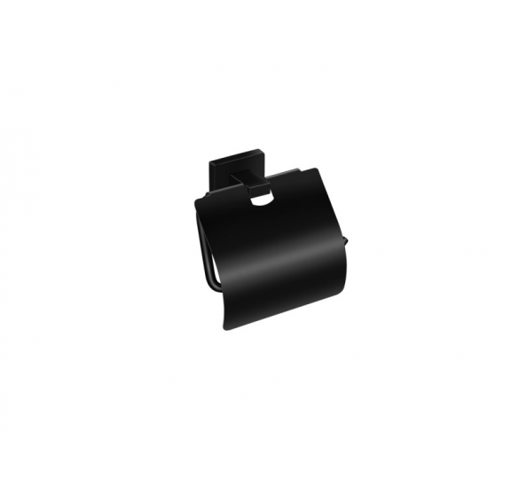 toilet roll holder with lid enigma ENIGMA BLACK