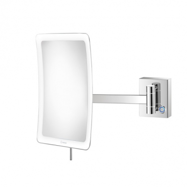 SANCO WALL MOUNTED COSMETIC MIRROR (X3) WITH LED MR LED-305-A03
