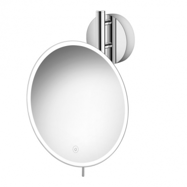 SANCO WALL MOUNTED COSMETIC MIRROR (X5) WITH LED MR LED-764-A03