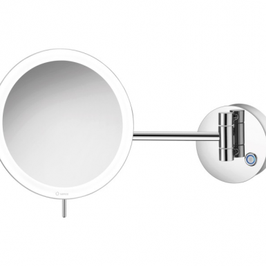 SANCO WALL MOUNTED COSMETIC MIRROR (X3) WITH LED MR LED-905-A03
