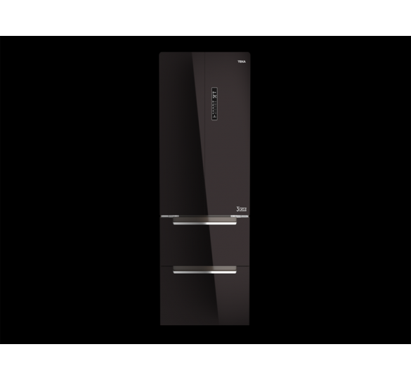 WARDROBE REFRIGERATOR BLACK GLASS RFD 77820 GBL Refrigerators