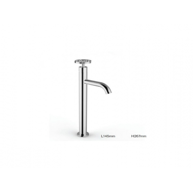 PROGRAME ONE table faucet chrome Washbasin with clicker valve