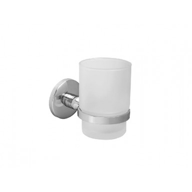 ASTRO tumbler holder frosted glass wall mounted