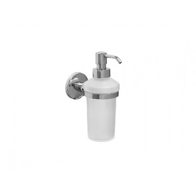 ASTRO soap dispenser frosted glass wall mounted chrome