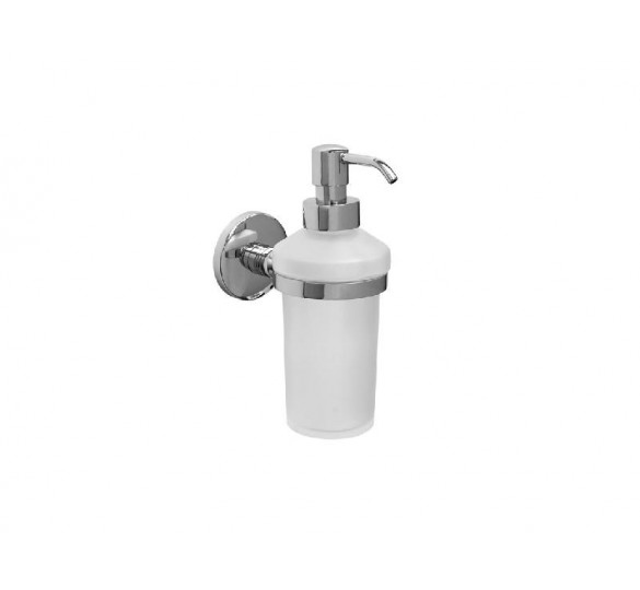 ASTRO soap dispenser frosted glass wall mounted chrome astro