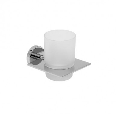 BLADE tumbler holder frosted glass wall mounted