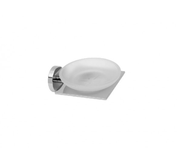 BLADE soap dish holder frosted glass wall mounted blade