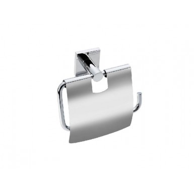 DELTA toilet roll holder with lid chrome