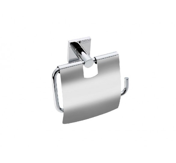 DELTA toilet roll holder with lid chrome delta