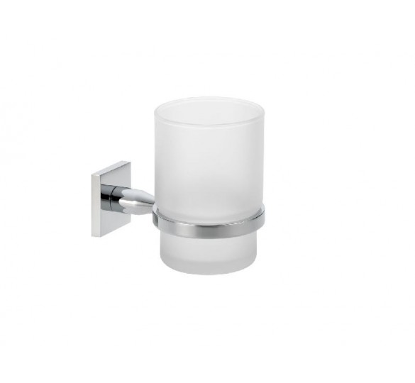 DELTA tumbler holder frosted glass wall mounted delta